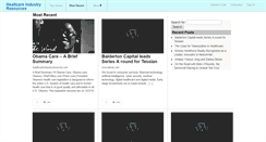 Desktop Screenshot of healthcareindustryresources.com
